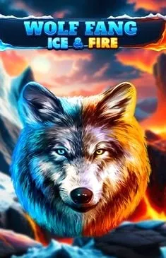 Wolf Fang Ice & Fire slot with glowing wolf face